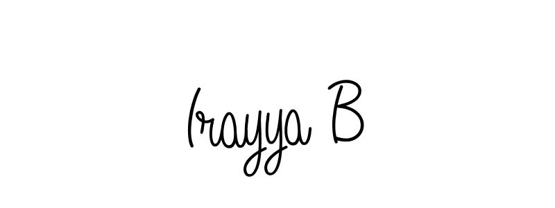 Also You can easily find your signature by using the search form. We will create Irayya B name handwritten signature images for you free of cost using Angelique-Rose-font-FFP sign style. Irayya B signature style 5 images and pictures png
