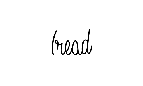 Make a beautiful signature design for name Iread. Use this online signature maker to create a handwritten signature for free. Iread signature style 5 images and pictures png