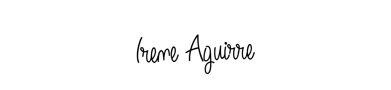 Angelique-Rose-font-FFP is a professional signature style that is perfect for those who want to add a touch of class to their signature. It is also a great choice for those who want to make their signature more unique. Get Irene Aguirre name to fancy signature for free. Irene Aguirre signature style 5 images and pictures png