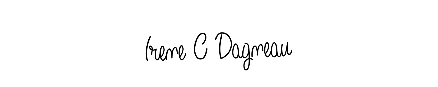 Design your own signature with our free online signature maker. With this signature software, you can create a handwritten (Angelique-Rose-font-FFP) signature for name Irene C Dagneau. Irene C Dagneau signature style 5 images and pictures png