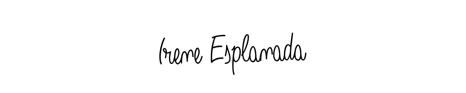 Here are the top 10 professional signature styles for the name Irene Esplanada. These are the best autograph styles you can use for your name. Irene Esplanada signature style 5 images and pictures png