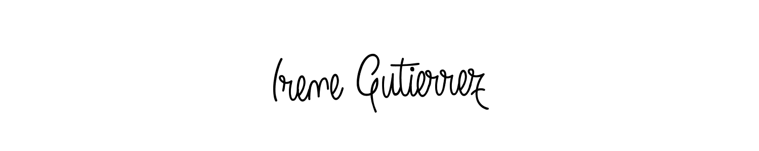 The best way (Angelique-Rose-font-FFP) to make a short signature is to pick only two or three words in your name. The name Irene Gutierrez include a total of six letters. For converting this name. Irene Gutierrez signature style 5 images and pictures png