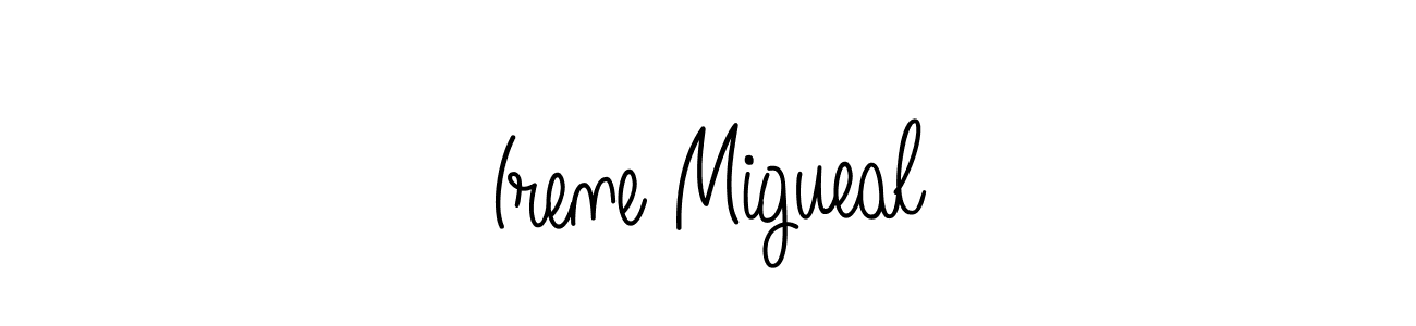 Check out images of Autograph of Irene Migueal name. Actor Irene Migueal Signature Style. Angelique-Rose-font-FFP is a professional sign style online. Irene Migueal signature style 5 images and pictures png