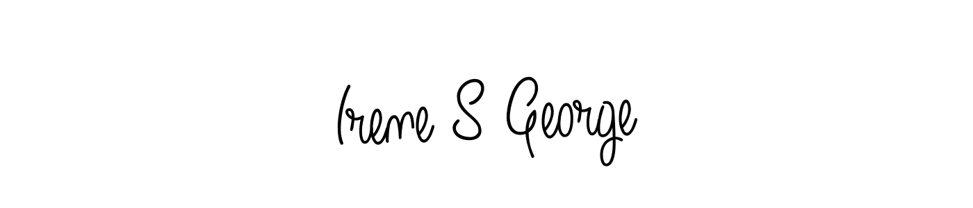 The best way (Angelique-Rose-font-FFP) to make a short signature is to pick only two or three words in your name. The name Irene S George include a total of six letters. For converting this name. Irene S George signature style 5 images and pictures png