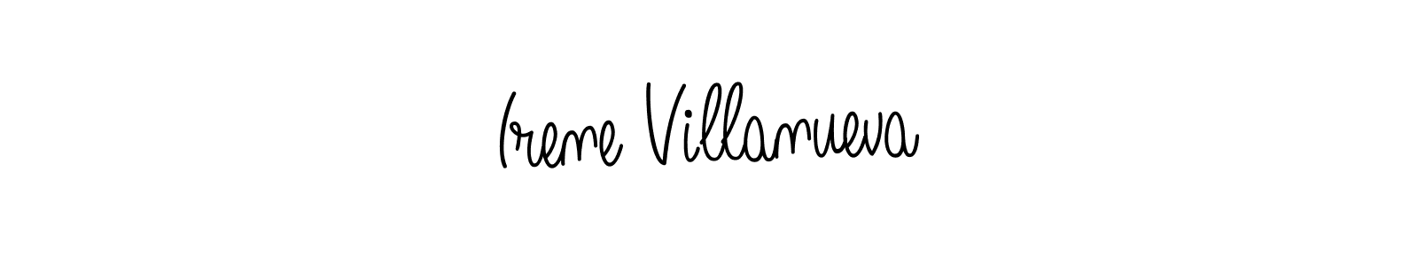 Design your own signature with our free online signature maker. With this signature software, you can create a handwritten (Angelique-Rose-font-FFP) signature for name Irene Villanueva. Irene Villanueva signature style 5 images and pictures png