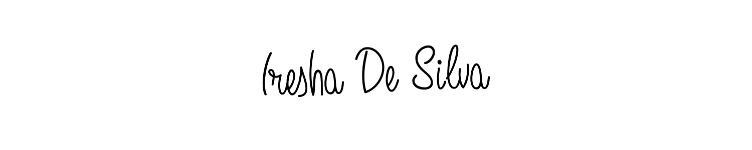 Similarly Angelique-Rose-font-FFP is the best handwritten signature design. Signature creator online .You can use it as an online autograph creator for name Iresha De Silva. Iresha De Silva signature style 5 images and pictures png