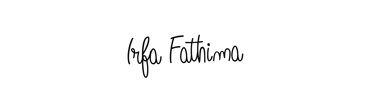 Also You can easily find your signature by using the search form. We will create Irfa Fathima name handwritten signature images for you free of cost using Angelique-Rose-font-FFP sign style. Irfa Fathima signature style 5 images and pictures png