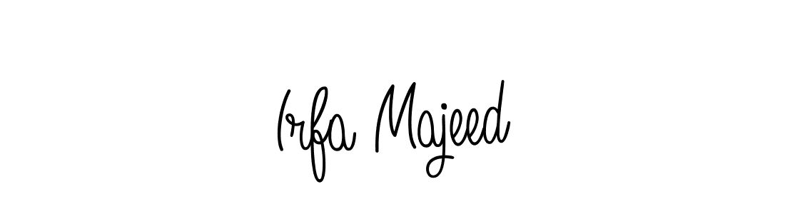 Create a beautiful signature design for name Irfa Majeed. With this signature (Angelique-Rose-font-FFP) fonts, you can make a handwritten signature for free. Irfa Majeed signature style 5 images and pictures png