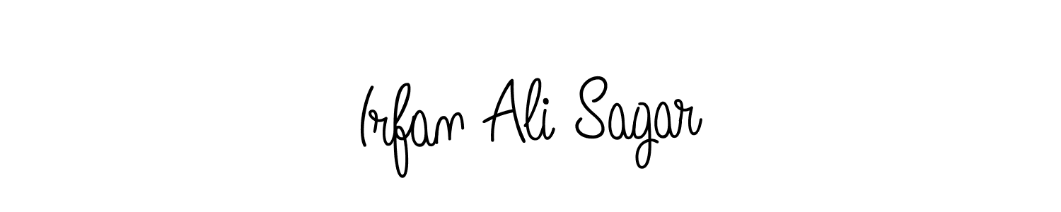 Make a beautiful signature design for name Irfan Ali Sagar. With this signature (Angelique-Rose-font-FFP) style, you can create a handwritten signature for free. Irfan Ali Sagar signature style 5 images and pictures png