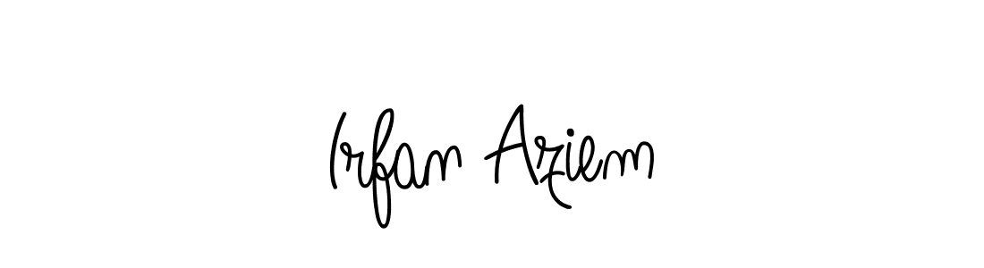 Angelique-Rose-font-FFP is a professional signature style that is perfect for those who want to add a touch of class to their signature. It is also a great choice for those who want to make their signature more unique. Get Irfan Aziem name to fancy signature for free. Irfan Aziem signature style 5 images and pictures png