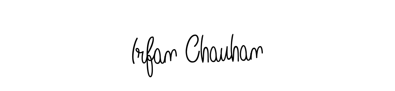 Make a beautiful signature design for name Irfan Chauhan. With this signature (Angelique-Rose-font-FFP) style, you can create a handwritten signature for free. Irfan Chauhan signature style 5 images and pictures png