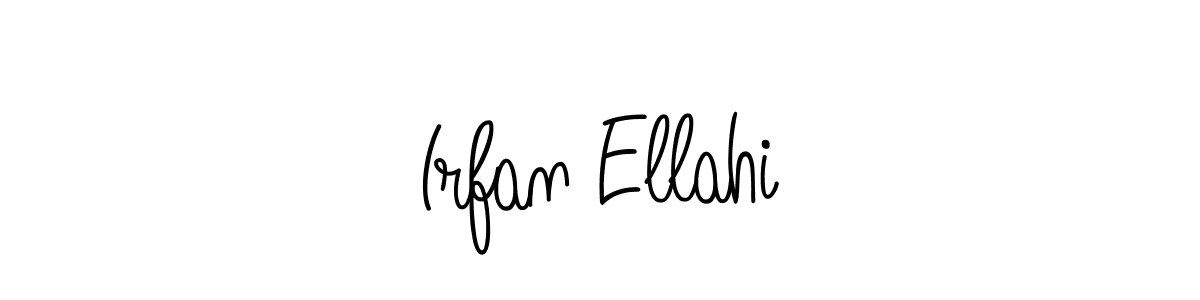 Use a signature maker to create a handwritten signature online. With this signature software, you can design (Angelique-Rose-font-FFP) your own signature for name Irfan Ellahi. Irfan Ellahi signature style 5 images and pictures png