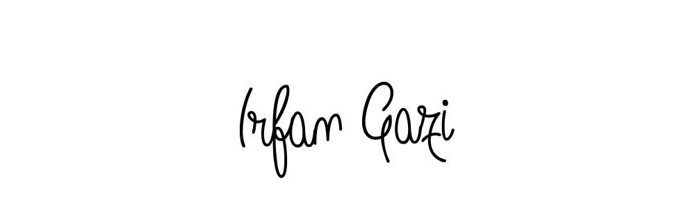 if you are searching for the best signature style for your name Irfan Gazi. so please give up your signature search. here we have designed multiple signature styles  using Angelique-Rose-font-FFP. Irfan Gazi signature style 5 images and pictures png