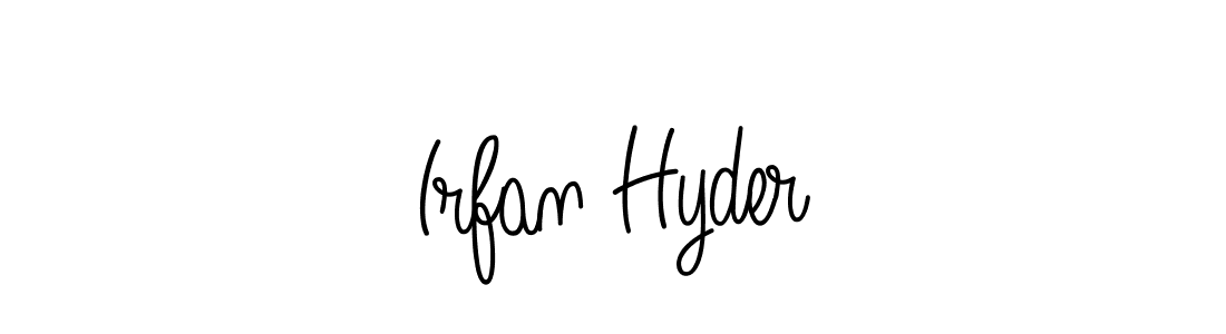 You should practise on your own different ways (Angelique-Rose-font-FFP) to write your name (Irfan Hyder) in signature. don't let someone else do it for you. Irfan Hyder signature style 5 images and pictures png
