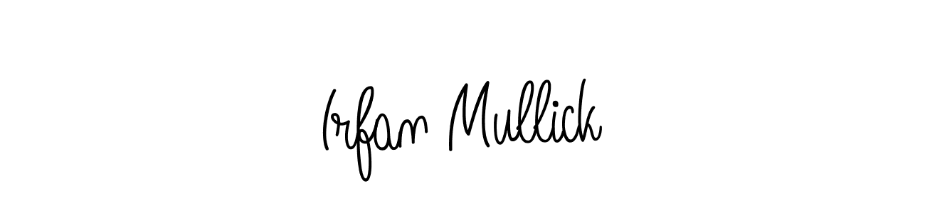 How to make Irfan Mullick name signature. Use Angelique-Rose-font-FFP style for creating short signs online. This is the latest handwritten sign. Irfan Mullick signature style 5 images and pictures png