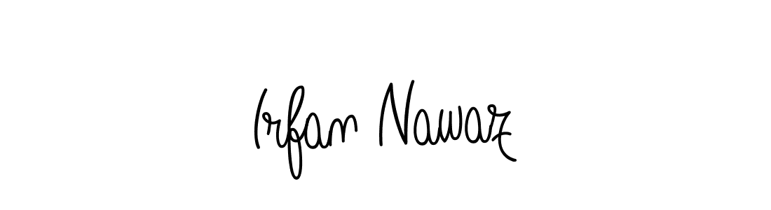 Use a signature maker to create a handwritten signature online. With this signature software, you can design (Angelique-Rose-font-FFP) your own signature for name Irfan Nawaz. Irfan Nawaz signature style 5 images and pictures png