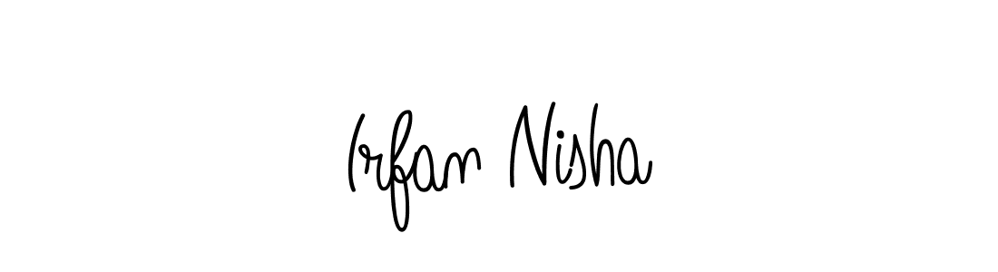 Angelique-Rose-font-FFP is a professional signature style that is perfect for those who want to add a touch of class to their signature. It is also a great choice for those who want to make their signature more unique. Get Irfan Nisha name to fancy signature for free. Irfan Nisha signature style 5 images and pictures png