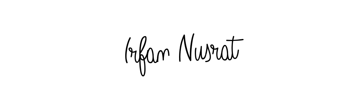 This is the best signature style for the Irfan Nusrat name. Also you like these signature font (Angelique-Rose-font-FFP). Mix name signature. Irfan Nusrat signature style 5 images and pictures png