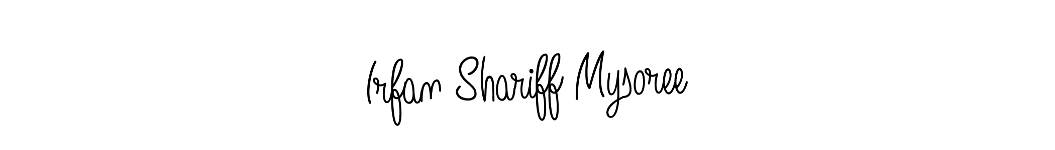 Make a short Irfan Shariff Mysoree signature style. Manage your documents anywhere anytime using Angelique-Rose-font-FFP. Create and add eSignatures, submit forms, share and send files easily. Irfan Shariff Mysoree signature style 5 images and pictures png