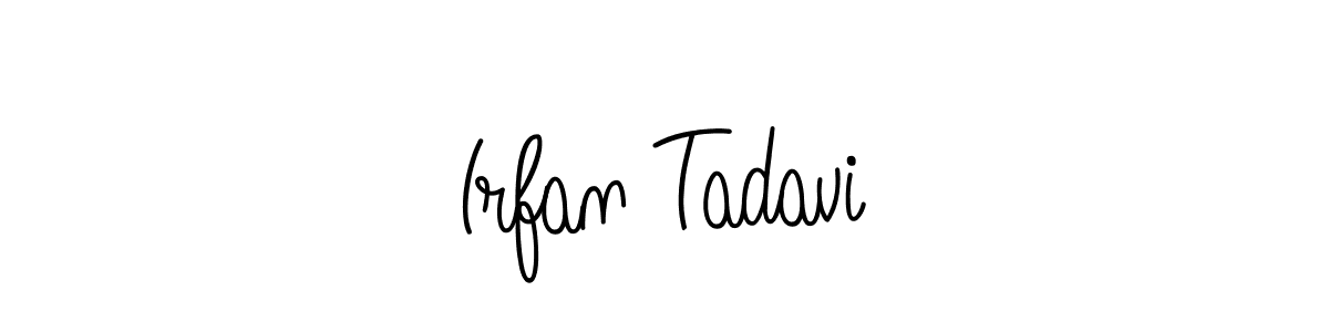 Use a signature maker to create a handwritten signature online. With this signature software, you can design (Angelique-Rose-font-FFP) your own signature for name Irfan Tadavi. Irfan Tadavi signature style 5 images and pictures png