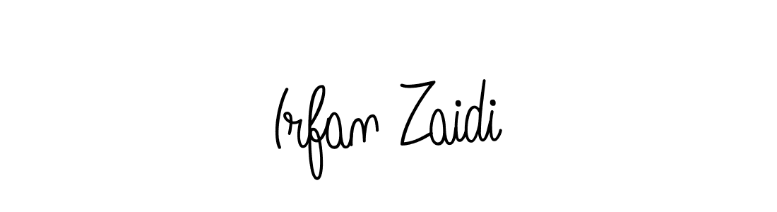 You should practise on your own different ways (Angelique-Rose-font-FFP) to write your name (Irfan Zaidi) in signature. don't let someone else do it for you. Irfan Zaidi signature style 5 images and pictures png