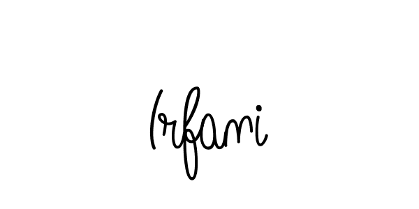 Make a beautiful signature design for name Irfani. With this signature (Angelique-Rose-font-FFP) style, you can create a handwritten signature for free. Irfani signature style 5 images and pictures png