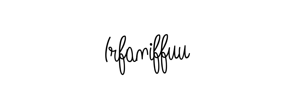 How to make Irfaniffuu signature? Angelique-Rose-font-FFP is a professional autograph style. Create handwritten signature for Irfaniffuu name. Irfaniffuu signature style 5 images and pictures png