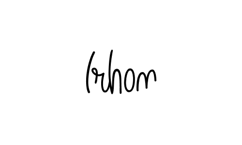It looks lik you need a new signature style for name Irhon. Design unique handwritten (Angelique-Rose-font-FFP) signature with our free signature maker in just a few clicks. Irhon signature style 5 images and pictures png
