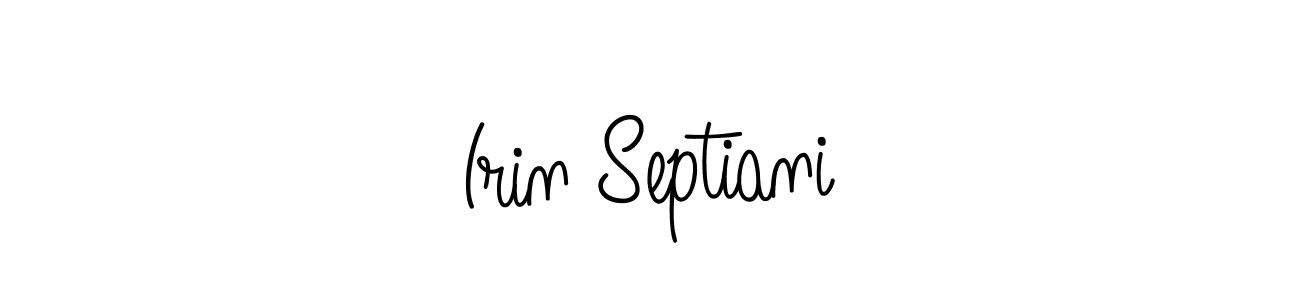 How to Draw Irin Septiani signature style? Angelique-Rose-font-FFP is a latest design signature styles for name Irin Septiani. Irin Septiani signature style 5 images and pictures png