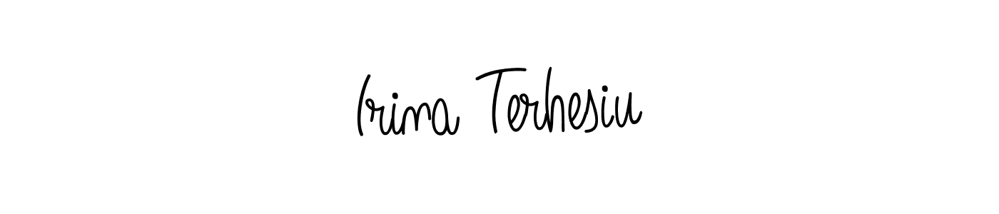 Check out images of Autograph of Irina Terhesiu name. Actor Irina Terhesiu Signature Style. Angelique-Rose-font-FFP is a professional sign style online. Irina Terhesiu signature style 5 images and pictures png