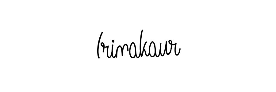 Design your own signature with our free online signature maker. With this signature software, you can create a handwritten (Angelique-Rose-font-FFP) signature for name Irinakaur. Irinakaur signature style 5 images and pictures png