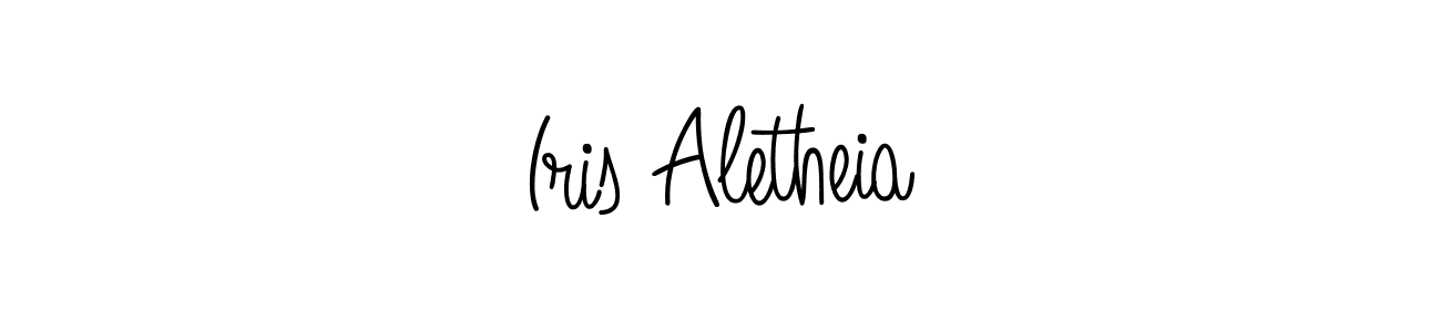 if you are searching for the best signature style for your name Iris Aletheia. so please give up your signature search. here we have designed multiple signature styles  using Angelique-Rose-font-FFP. Iris Aletheia signature style 5 images and pictures png