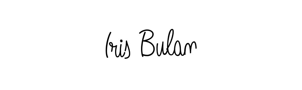 Use a signature maker to create a handwritten signature online. With this signature software, you can design (Angelique-Rose-font-FFP) your own signature for name Iris Bulan. Iris Bulan signature style 5 images and pictures png