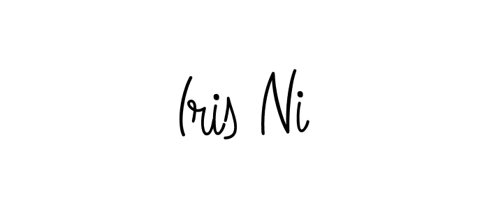 How to make Iris Ni signature? Angelique-Rose-font-FFP is a professional autograph style. Create handwritten signature for Iris Ni name. Iris Ni signature style 5 images and pictures png