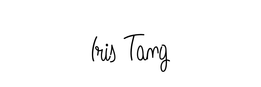 The best way (Angelique-Rose-font-FFP) to make a short signature is to pick only two or three words in your name. The name Iris Tang include a total of six letters. For converting this name. Iris Tang signature style 5 images and pictures png