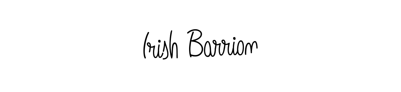 Design your own signature with our free online signature maker. With this signature software, you can create a handwritten (Angelique-Rose-font-FFP) signature for name Irish Barrion. Irish Barrion signature style 5 images and pictures png