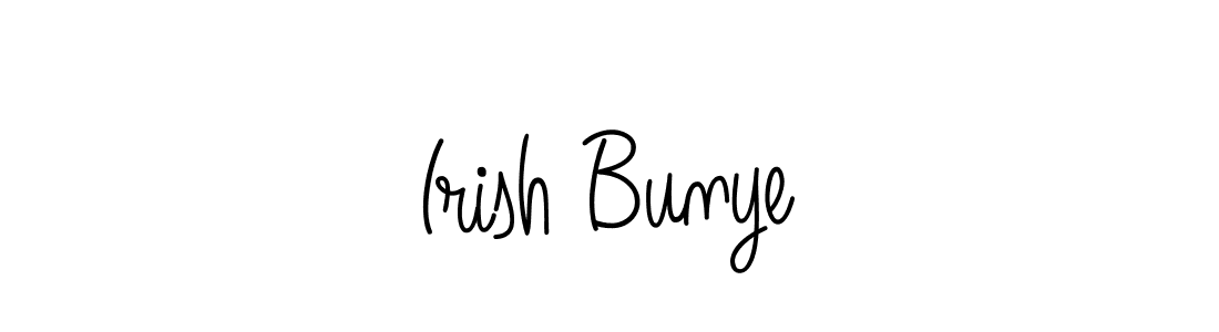 Check out images of Autograph of Irish Bunye name. Actor Irish Bunye Signature Style. Angelique-Rose-font-FFP is a professional sign style online. Irish Bunye signature style 5 images and pictures png