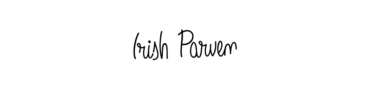 Irish Parven stylish signature style. Best Handwritten Sign (Angelique-Rose-font-FFP) for my name. Handwritten Signature Collection Ideas for my name Irish Parven. Irish Parven signature style 5 images and pictures png