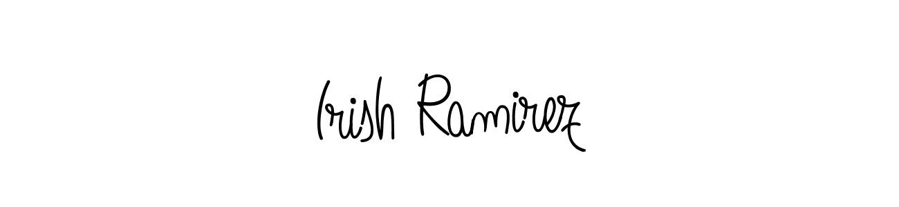 How to make Irish Ramirez name signature. Use Angelique-Rose-font-FFP style for creating short signs online. This is the latest handwritten sign. Irish Ramirez signature style 5 images and pictures png