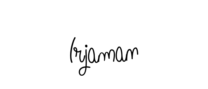 Design your own signature with our free online signature maker. With this signature software, you can create a handwritten (Angelique-Rose-font-FFP) signature for name Irjaman. Irjaman signature style 5 images and pictures png