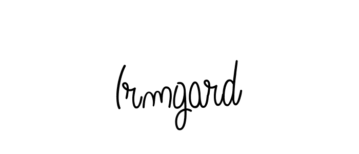 The best way (Angelique-Rose-font-FFP) to make a short signature is to pick only two or three words in your name. The name Irmgard include a total of six letters. For converting this name. Irmgard signature style 5 images and pictures png