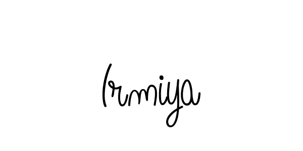 The best way (Angelique-Rose-font-FFP) to make a short signature is to pick only two or three words in your name. The name Irmiya include a total of six letters. For converting this name. Irmiya signature style 5 images and pictures png