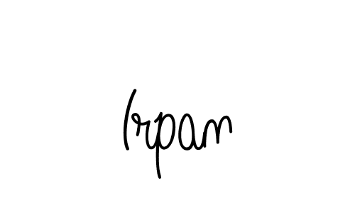 Create a beautiful signature design for name Irpan. With this signature (Angelique-Rose-font-FFP) fonts, you can make a handwritten signature for free. Irpan signature style 5 images and pictures png