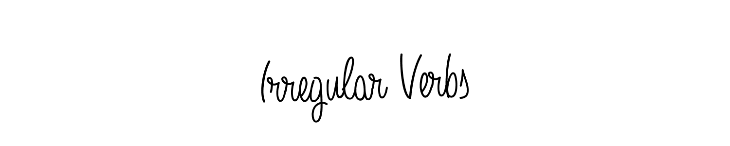 Design your own signature with our free online signature maker. With this signature software, you can create a handwritten (Angelique-Rose-font-FFP) signature for name Irregular Verbs. Irregular Verbs signature style 5 images and pictures png