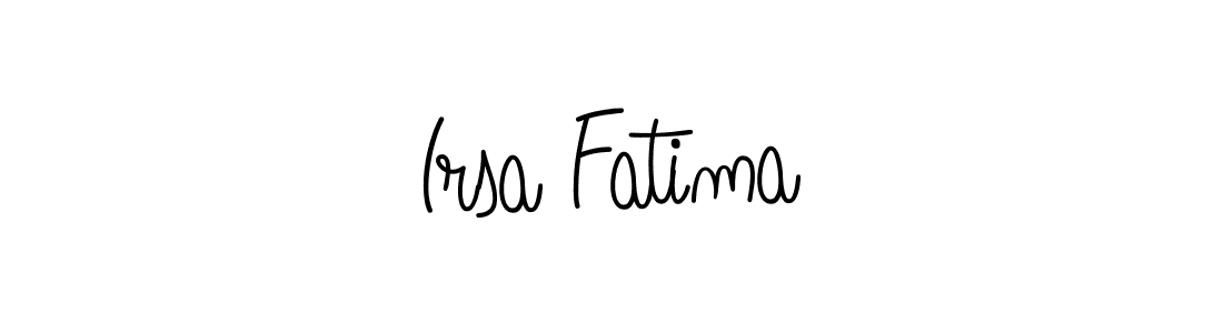 Also we have Irsa Fatima name is the best signature style. Create professional handwritten signature collection using Angelique-Rose-font-FFP autograph style. Irsa Fatima signature style 5 images and pictures png