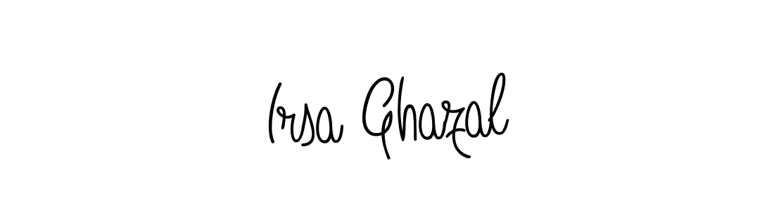 It looks lik you need a new signature style for name Irsa Ghazal. Design unique handwritten (Angelique-Rose-font-FFP) signature with our free signature maker in just a few clicks. Irsa Ghazal signature style 5 images and pictures png