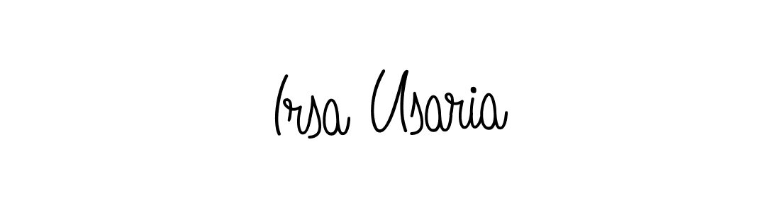 Similarly Angelique-Rose-font-FFP is the best handwritten signature design. Signature creator online .You can use it as an online autograph creator for name Irsa Usaria. Irsa Usaria signature style 5 images and pictures png