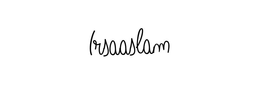 Irsaaslam stylish signature style. Best Handwritten Sign (Angelique-Rose-font-FFP) for my name. Handwritten Signature Collection Ideas for my name Irsaaslam. Irsaaslam signature style 5 images and pictures png