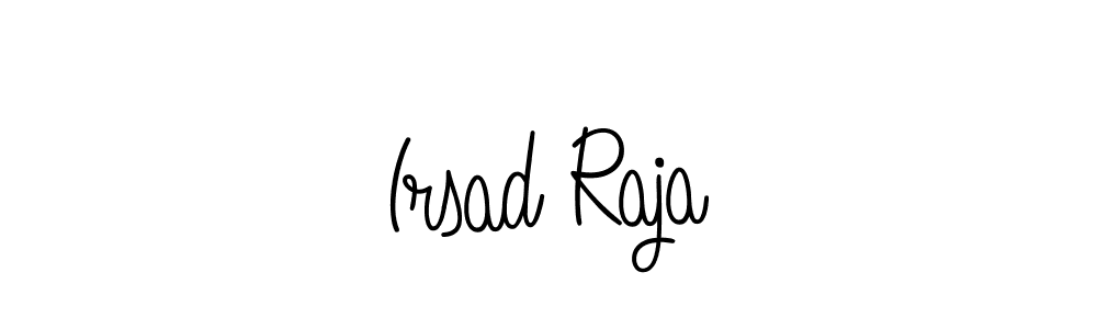 The best way (Angelique-Rose-font-FFP) to make a short signature is to pick only two or three words in your name. The name Irsad Raja include a total of six letters. For converting this name. Irsad Raja signature style 5 images and pictures png