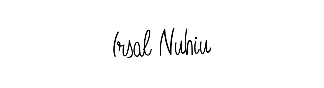 Similarly Angelique-Rose-font-FFP is the best handwritten signature design. Signature creator online .You can use it as an online autograph creator for name Irsal Nuhiu. Irsal Nuhiu signature style 5 images and pictures png